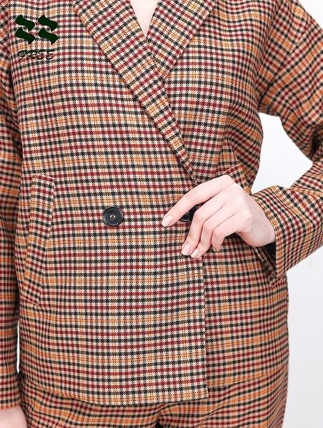 Women's Ginghem Short Jacket front detail